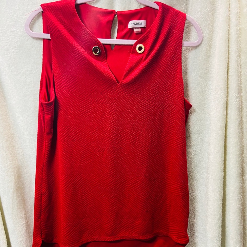Red blouse